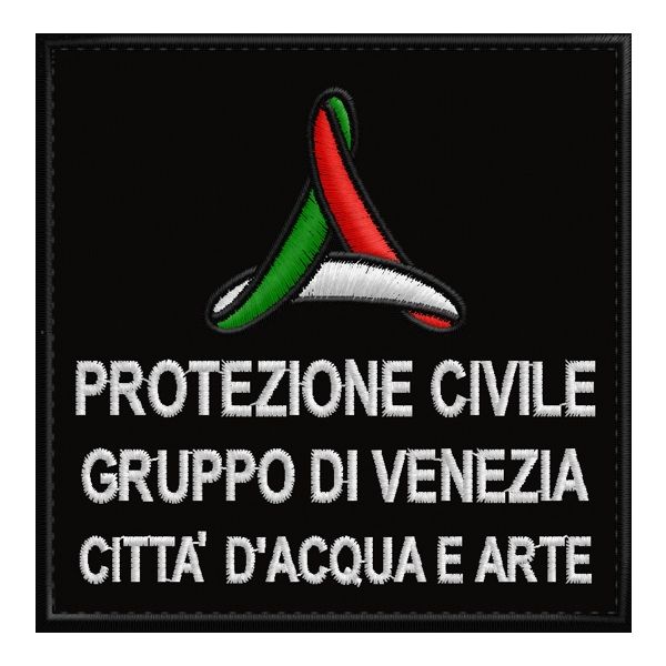 Patch ricamato VOLONTARI PROTEZIONE CIVILE VENEZIA Cod.20170203_A