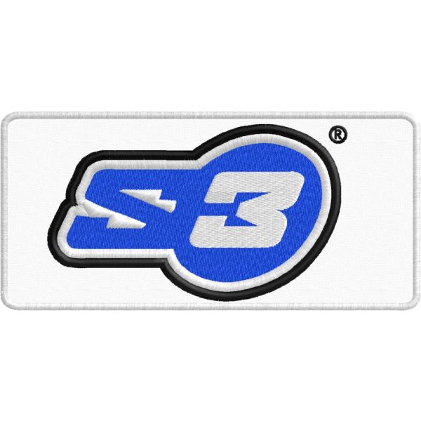 Patch ricamata Cm.19 x11 (logo S3) Cod.201702_B-11