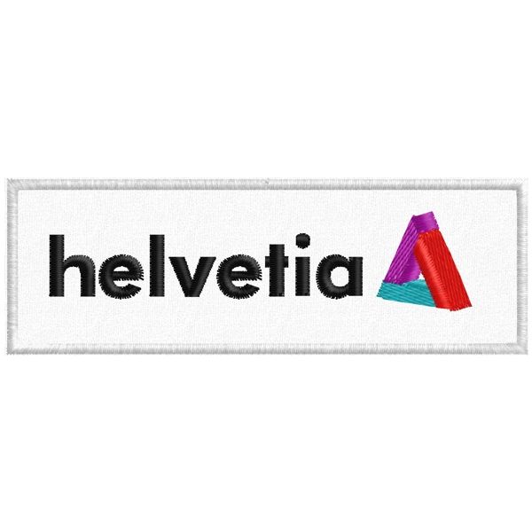 Patch ricamata Logo HELVETIA  base cm.10  Cod.20170303_A