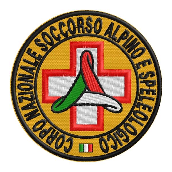 Patch Protezione civile Corpo Naz. Socc. Alpino speleologico 9 Cm. Cod.20170310_A