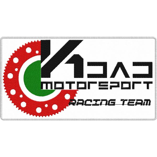 Patch ricamato su base cm. 20 K DAD Motorsport Cod.20170313_a