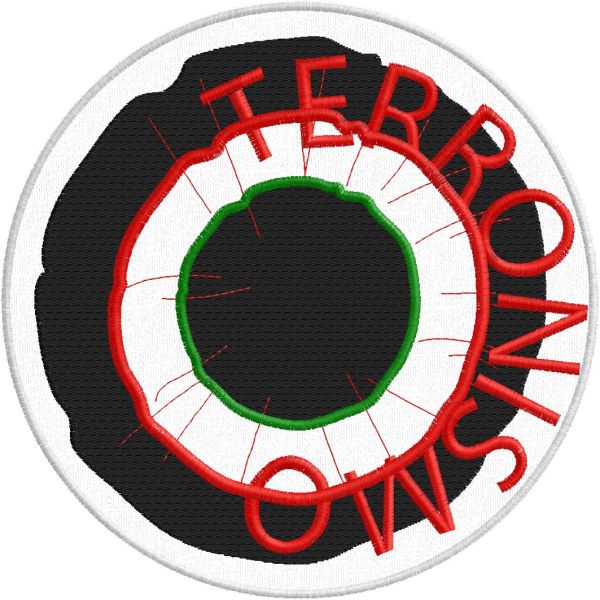 Patch ricamata DIAM. 18 cm. TERRONISMO Cod.20170323_A
