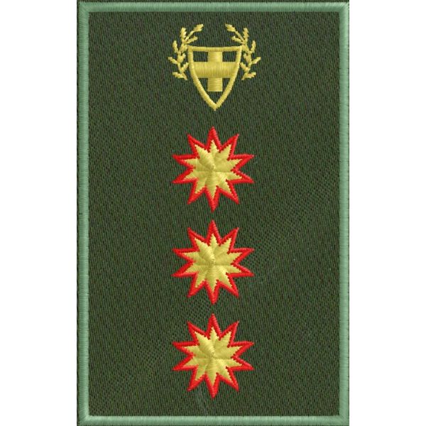 Mostrine tubolari da spalla Gradi  (3 Stelle Commissario) Cod. 20170325_A