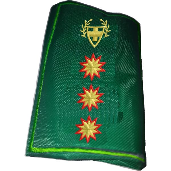 Mostrine tubolari da spalla Gradi  (3 Stelle Commissario) Cod. 20170325_A