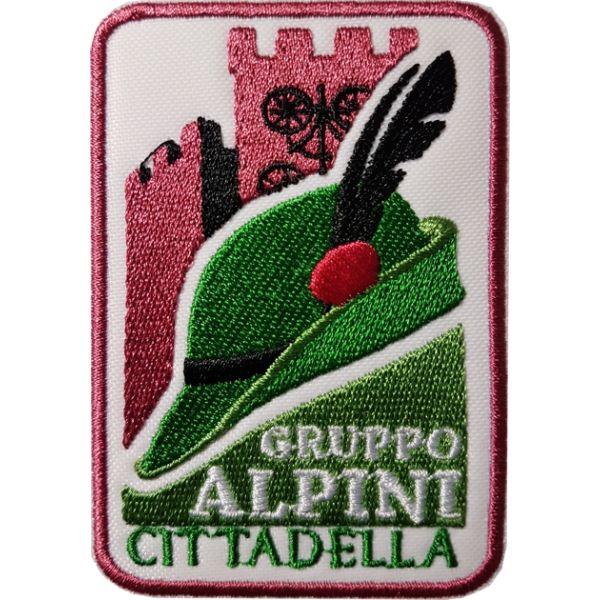 Patch ricamato GRUPPO ALPINI CITTADELLA Cod.20170429_D
