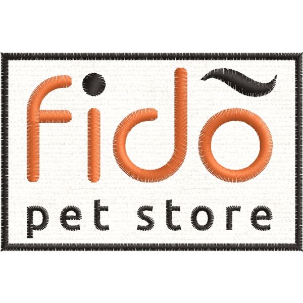 Patch Ricamato FIDO pet store Cod.20170507_A