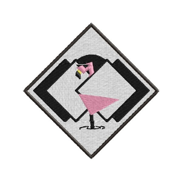 Stemma interamente ricamato Airone MixAppeal Cod.20170527_A