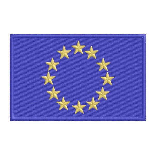 Patch interamente ricamato EUROPA mm.90 x 58