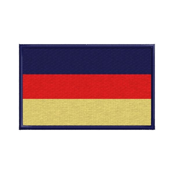 Patch interamente ricamato bandiera (GERMANIA) mm.80 x 50 Cod.20170638_A