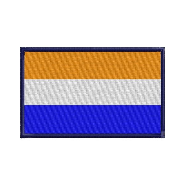 Patch interamente ricamato bandiera (OLANDA LUSSEMBURGO) mm.80 x 50 Cod.20170639_A