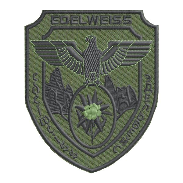 Patch ricamato a bassa visibilità EDELWEISS truppe alpine  Cod.20170704_A