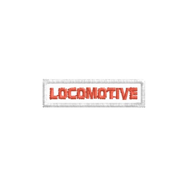 Patch ricamato logo LOCOMOTIVE cod. 20170924_A