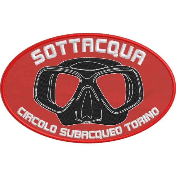 Patch ricamato GRUPPO SUBACQUEO TORINO  Cod.20171003_A