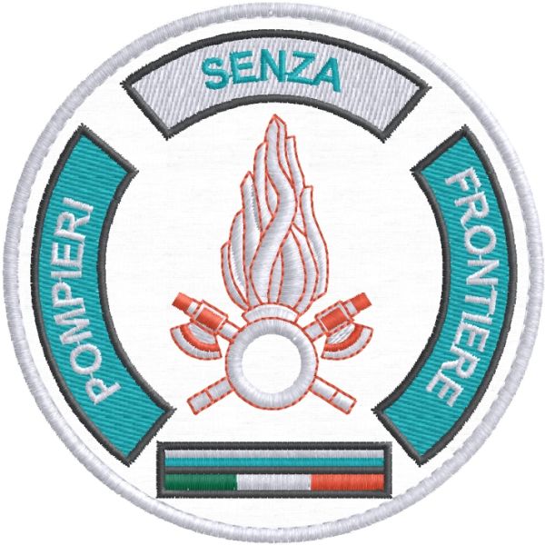 PATCH ricamato POMPIERI SENZA FRONTIERE Cod