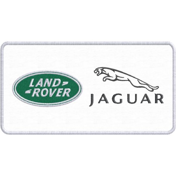 Stemma  ricamato logo LAND ROVER - JAGUAR cm.15 x 8