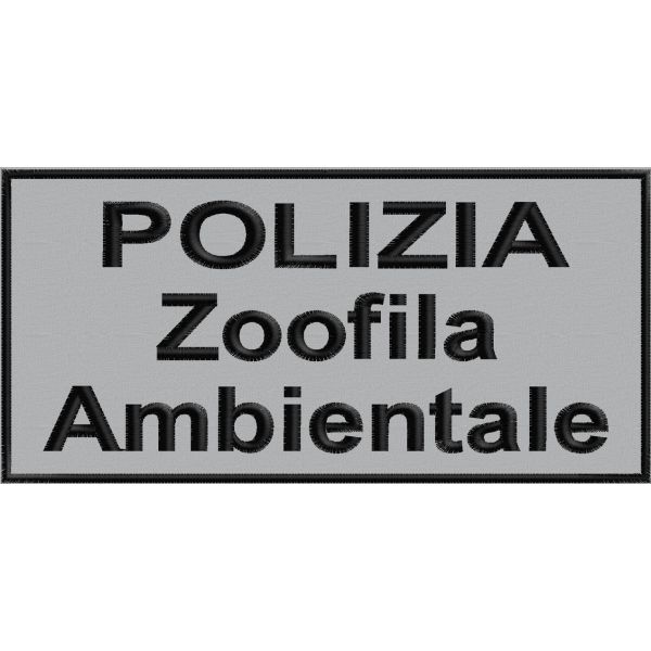 Patch ricamato POLIZIA Zoofila Ambientale Cod.20171110_A