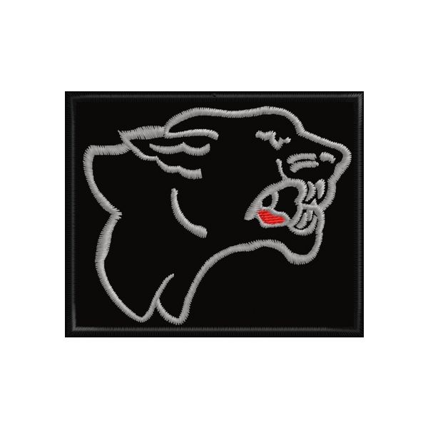 Patch ricamato cm.7 x 6 profilo di puma cod.20171117_A