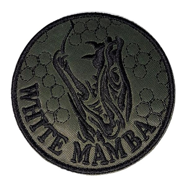 Patch ricamato serpe WHITE MAMBA Cod.20180115_A