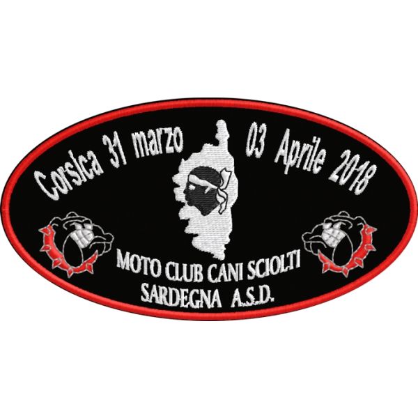 Patch ricamato Run della Corsica 31Marzo 3 Aprile 2018