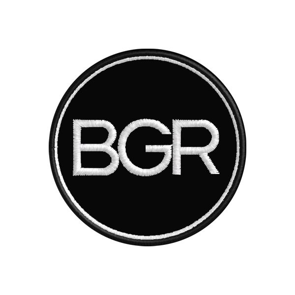 Patch ricamato BGR Bergamo running diam. cm.5 Cod.20180306_A