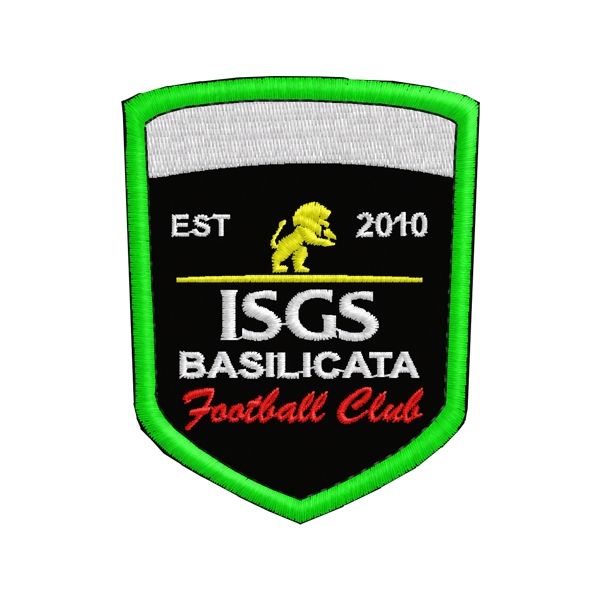 Scudetto ricamato Football club ISGS Basilicata cod.20180308_A