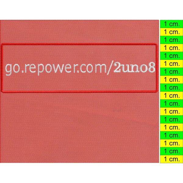 Patch ricamato identificativo con nome a piacere 