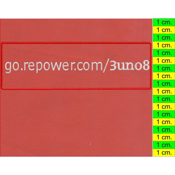 Patch ricamato identificativo con nome a piacere