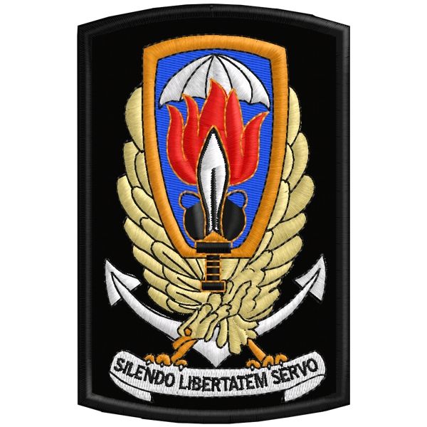 Gladio ricamato SILENDO LIBERTATEM SERVO Cod. 20180314_A