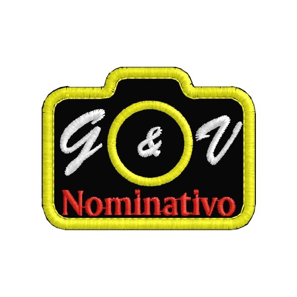 Patch Ricamato nominativo studio G&V fotografo Cod.20180506_A