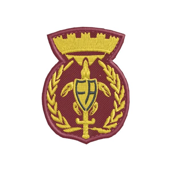 Patch ricamato su base di tessuto col. VERDE GUARDIE DI FAREAMBIENTE
