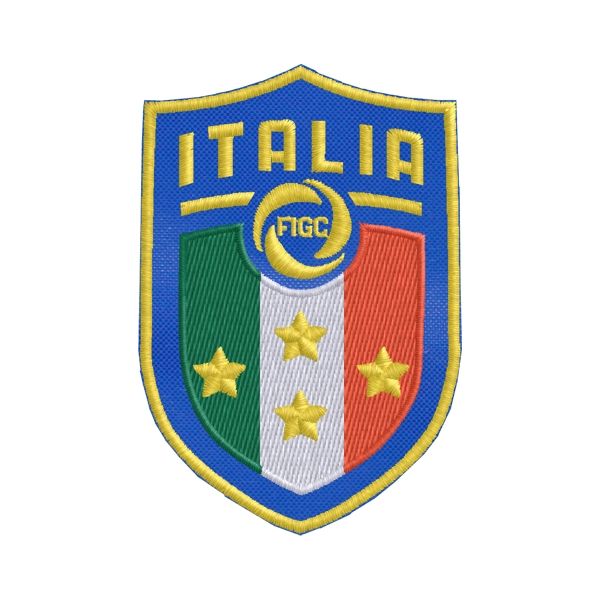 Patch ricamato FIGC ITALIA  4 stelle Cod.20180805_A