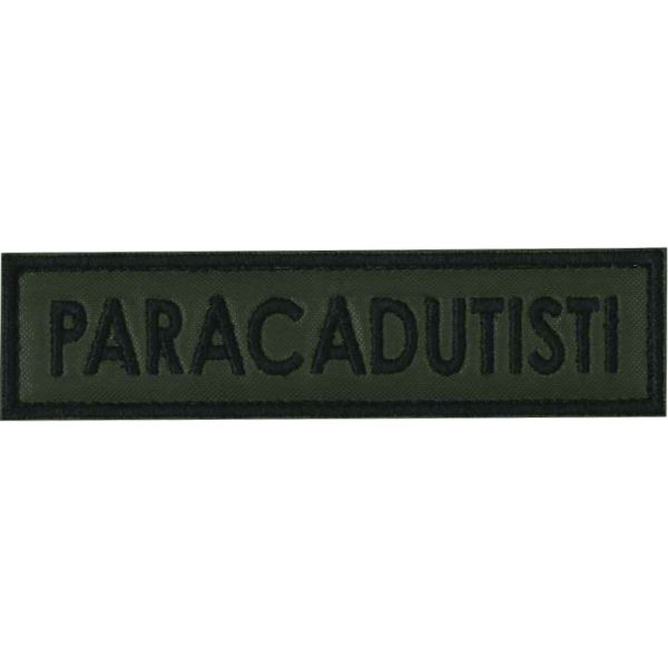 Mostrina ricamata ESERCITO o dicitura piacere con il proprio nome su base tessuto verde militare