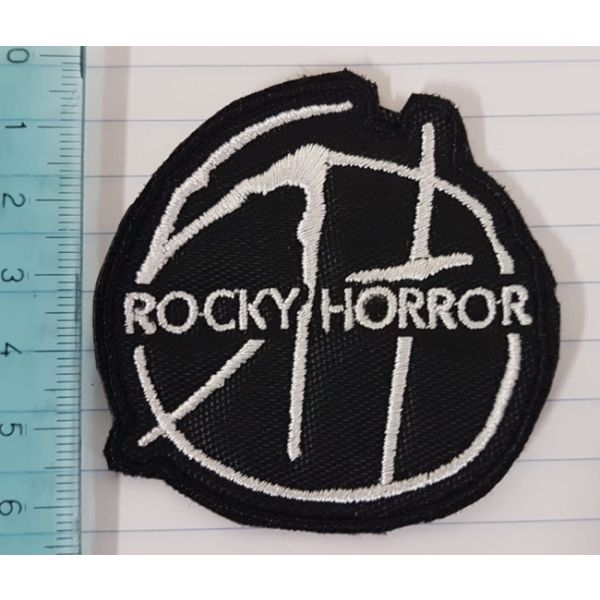 Fotografia Patch realmente ricamato su base nera diam. cm.6 