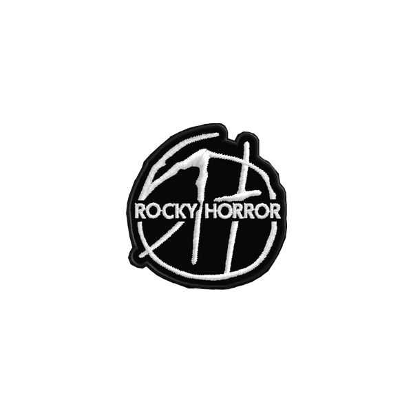 Patch ricamato diam. cm.4 Logo ROCKY HORROR cod. 20180810_A