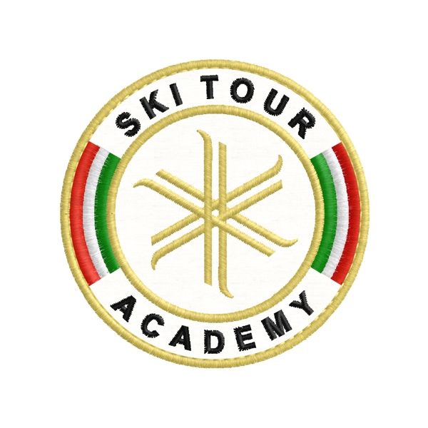Patch Ricamato SKI TOUR ACADEMY diam. mm.73 Cod.20180902_A
