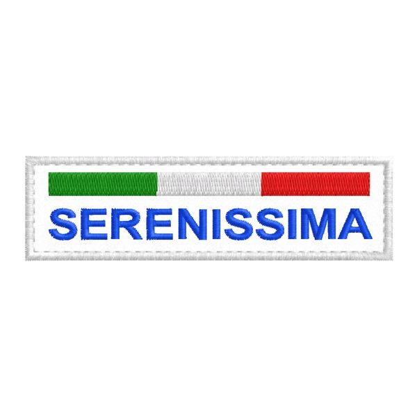 Etichetta (SERENISSIMA) personalizzata O CON IL TUO TESTO A PIACERE Cod.20180904_A