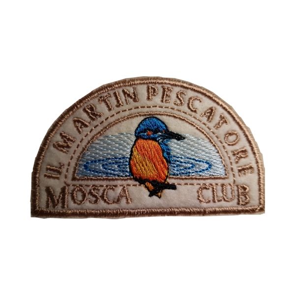 Patch ricamato su panno Sombrod2058 - Pesca Mosca Cod. 20190108_A Martin Pescatore