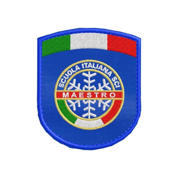 Patch ricamato da spalla MAESTRO DI SCI   Cod.20190120_A