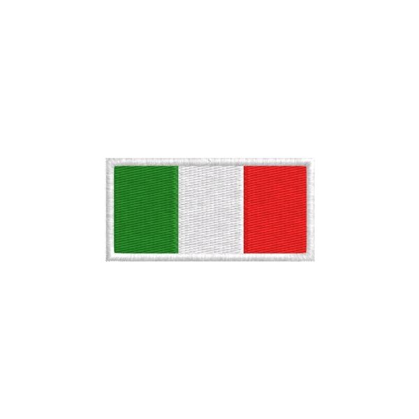 Patch Bandiera italiana lunga  cm. 5.0x2.5 Cod. 20190125_A