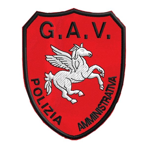 Patch ricamato G.A.V. Polizia Amministrativa TOSCANA Cod.20190301_A