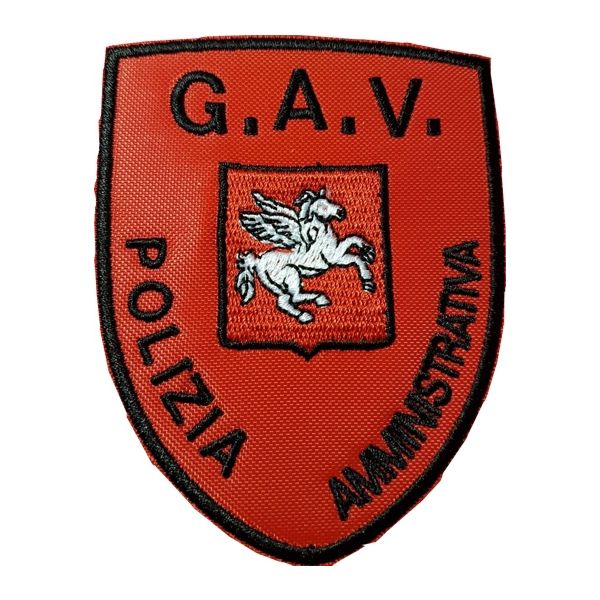Patch ricamato G.A.V. Polizia Amministrativa stemma TOSCANA Cod.20190307_A