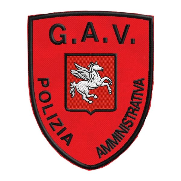 Patch ricamato G.A.V. Polizia Amministrativa stemma TOSCANA Cod.20190307_A