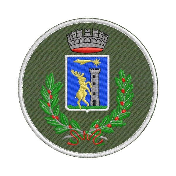 Patch ricamato Stemma San Marcello Piteglio diam. 8 cm