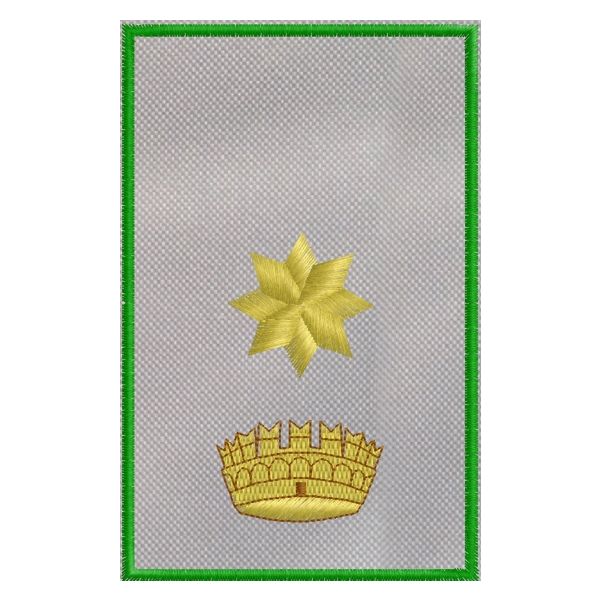 LIDA Gradi su fascia grigia tubolare con corona e stella Cod. 20190413_A