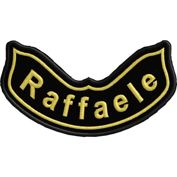 Patch da spalla giubbotto con il tuo nome su base cm.11 