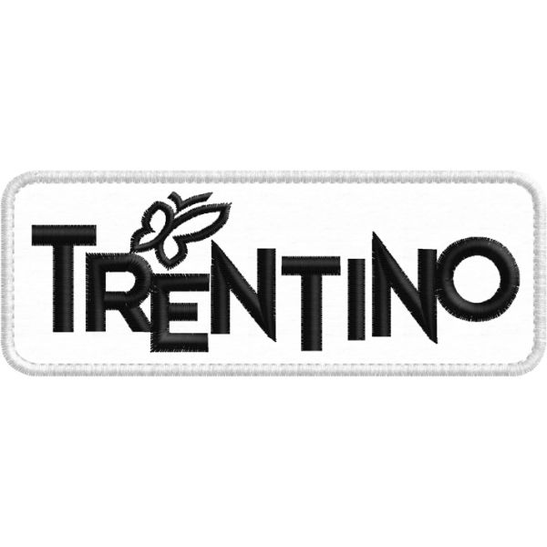 Patch ricamata colore blu Logo TRENTINO cm.12  C