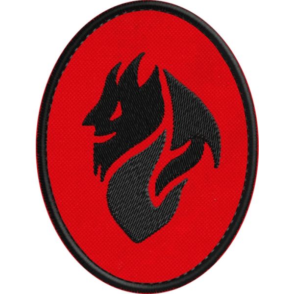Prova reale Patch ricamato devil Mascotte Milan ovale cm.8 x 6 