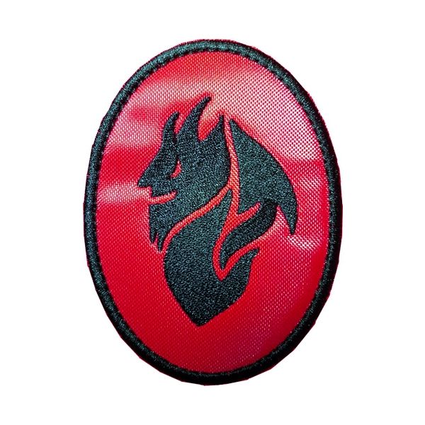 Prova reale Patch ricamato devil Mascotte Milan ovale cm.8 x 6 