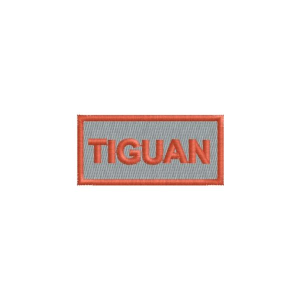 Patch  ricamato SCRITTA tiguan dimensioni cm. 5 x 2,5 Cod. 20190825_A