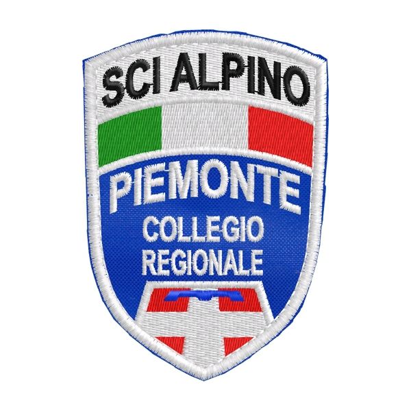 Patch SCI ALPINO collegio regione PIEMONTE su base azzurra